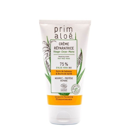 Creme reparatrice 75% aloe vera primaloe 150ml