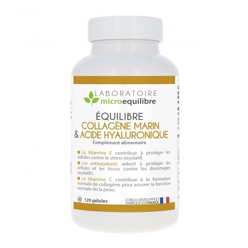 Equilibre collagène marin acide hyaluronique 120 gélules