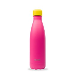 Bouteille isotherme colors rose bouchon jaune 500ml