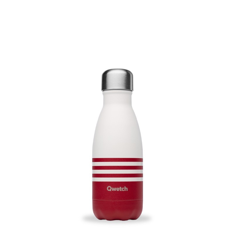 Bouteille isotherme marinière rouge 260ml Bouteille isotherme marinière rouge 260ml