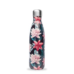 Bouteille isotherme tropical fleur noire 500ml