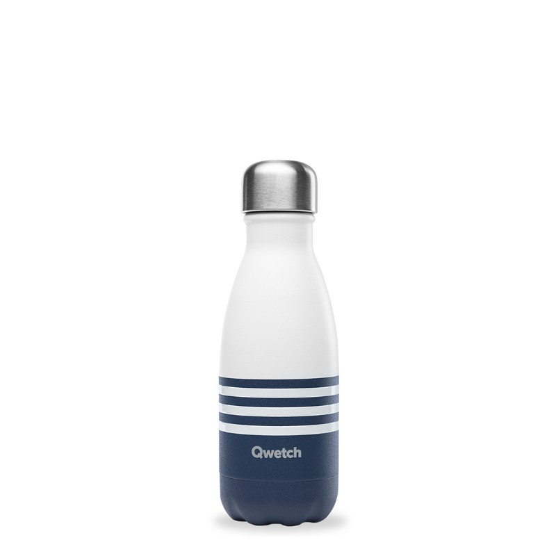 Bouteille isotherme marinière bleu 260ml Bouteille isotherme marinière bleu 260ml
