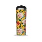 Travel mug isotherme tropical fleur jaune 470ml Travel mug isotherme tropical fleur jaune 470ml