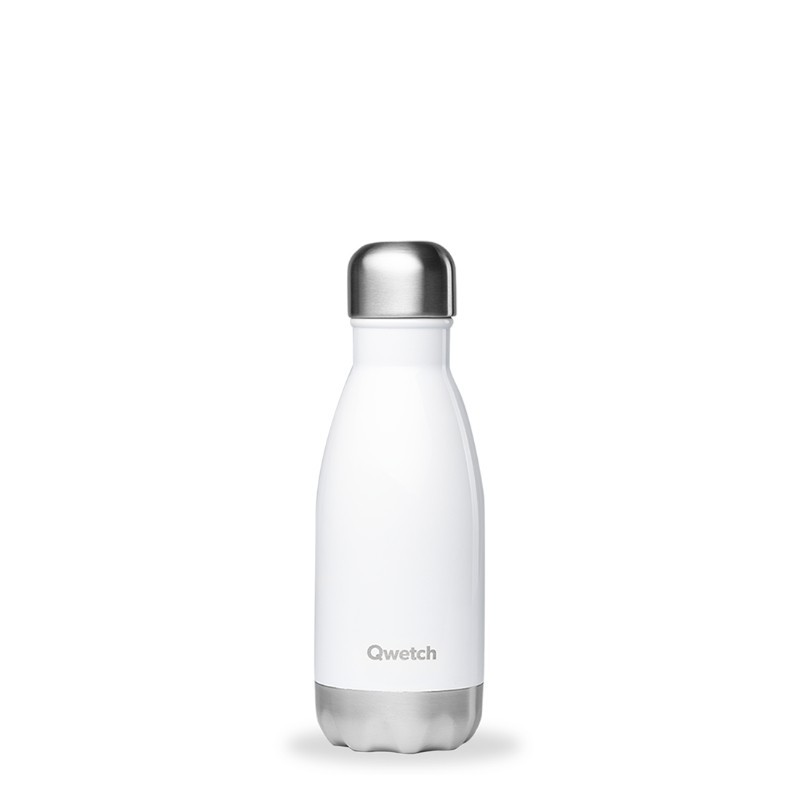 Bouteille isotherme blanc brillant 260ml Bouteille isotherme blanc brillant 260ml