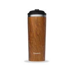 Travel mug inox isotherme wood 470ml