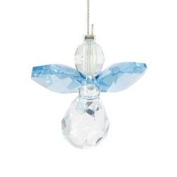 Ange gardien Cristal Aigue Marine Mars