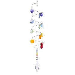 Spirale 7 chakras pendule cristal