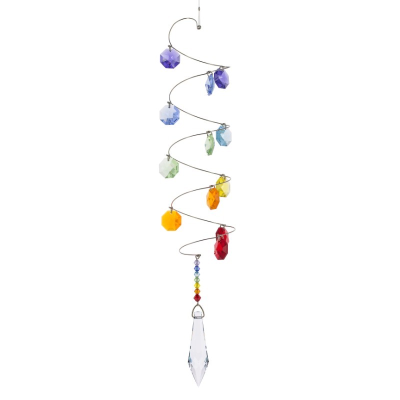 Spirale 7 chakras pendule cristal Spirale 7 chakras pendule cristal