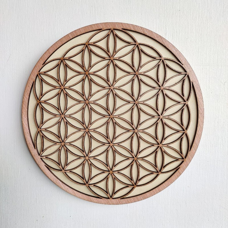 D2coration murale fleur de vie 28cm