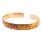 Bracelet cuivre avec gravure tibétaine