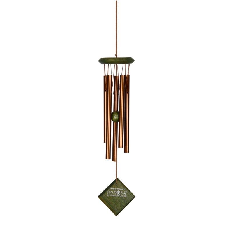 Carillon à vent mercure bronze vert