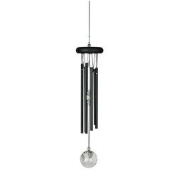 Cloche de vent meditation cristal noir