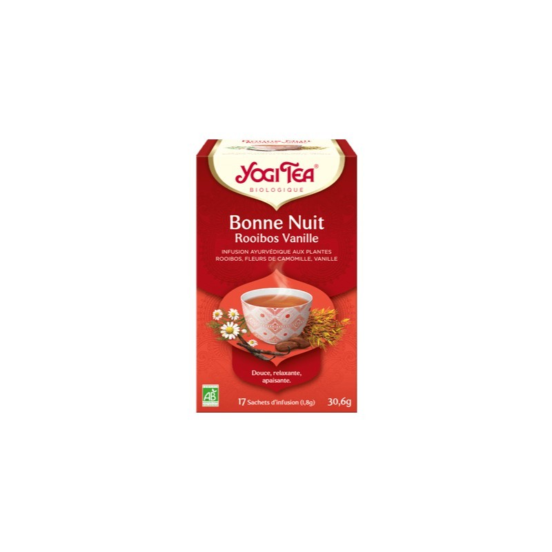 Bonne nuit rooibos vanille Bio 17 sachets