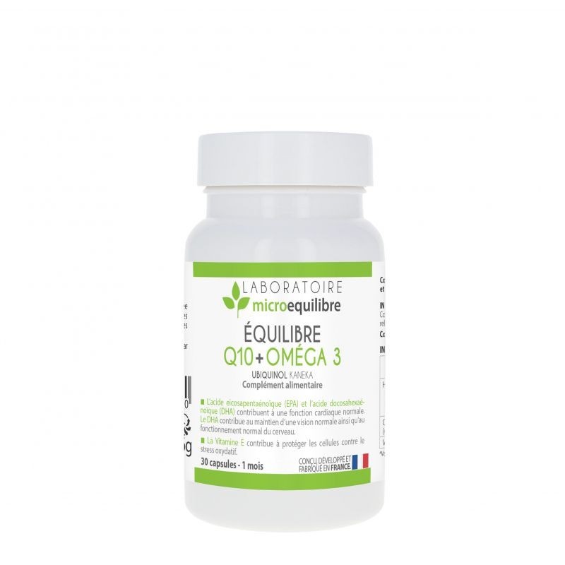 Equilibre Q10 + Oméga 3 30 Capsules Equilibre Q10 + Oméga 3 30 Capsules