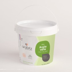 Pate argile verte pot 1kg
