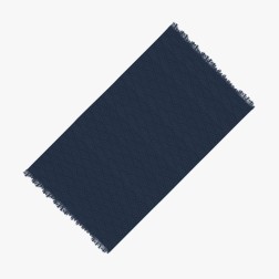 Fouta plage 100x180 vague japonaise bleu atlantique