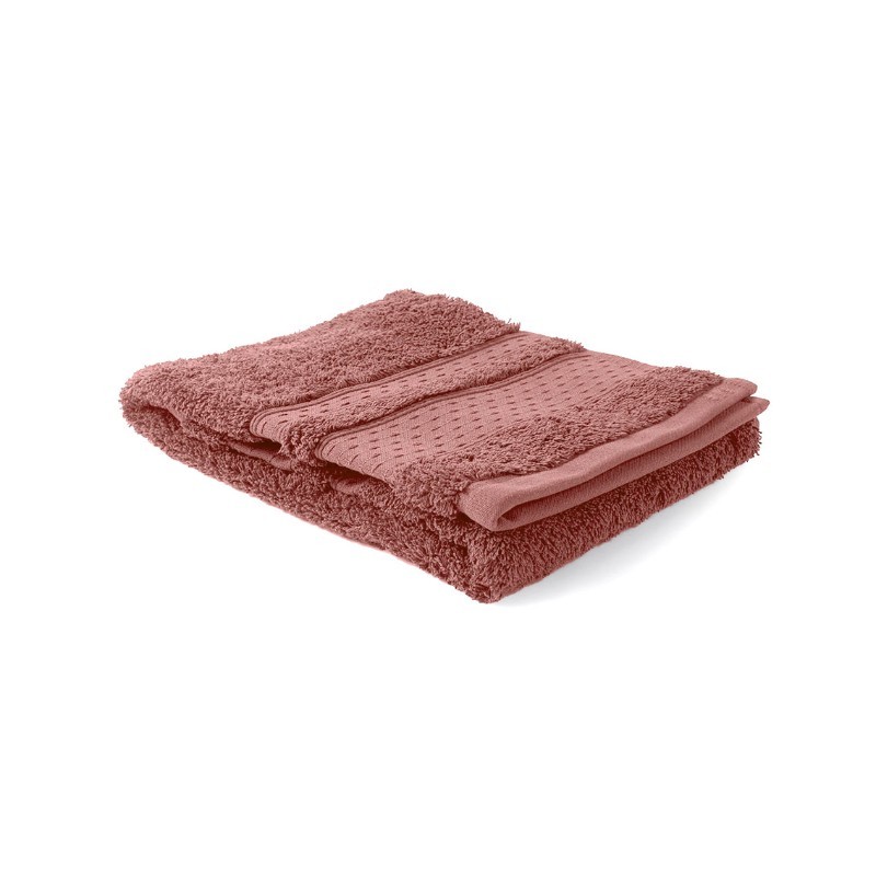 Serviette de toilette 50x90 rose fume