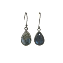 Boucle d oreille goutte ag labradorite esigolb