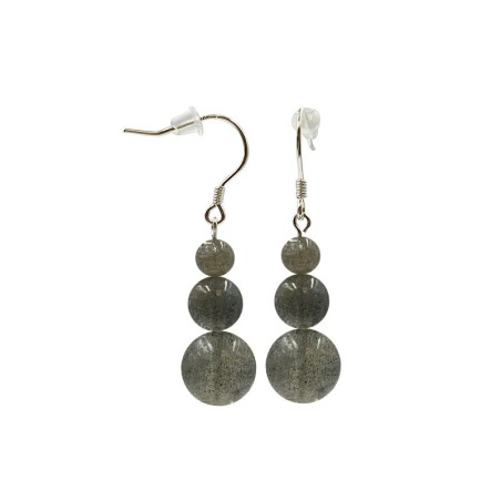 Boucles d oreilles ag labradorite