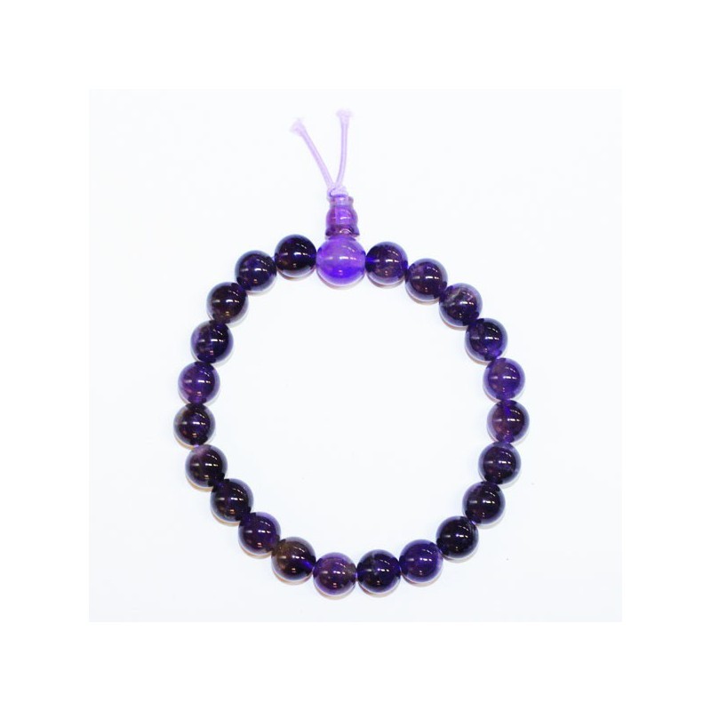 Bracelet 8mm power améthyste