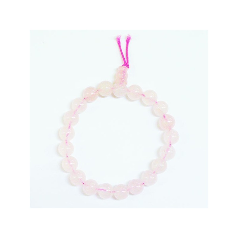 Bracelet 8mm power quartz rose