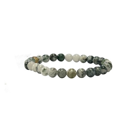 Bracelet agate arbre 6mm