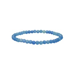 Bracelet agate bleue 4mm