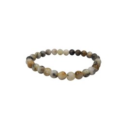 Bracelet agate dendrite 6mm