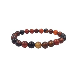 Bracelet agate rubanee 12mm