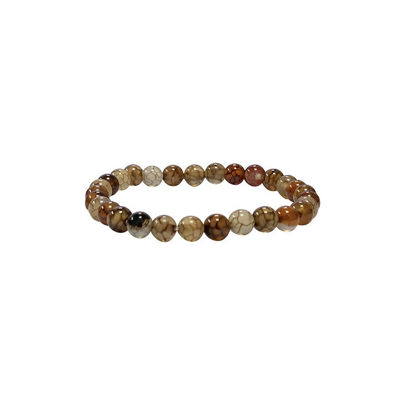 Bracelet agate veine de dragon 4mm