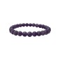 Bracelet 6mm améthyste dépolie