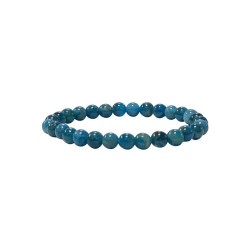 Bracelet apatite bleue 4mm