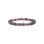 Bracelet 8mm améthyste dépolie