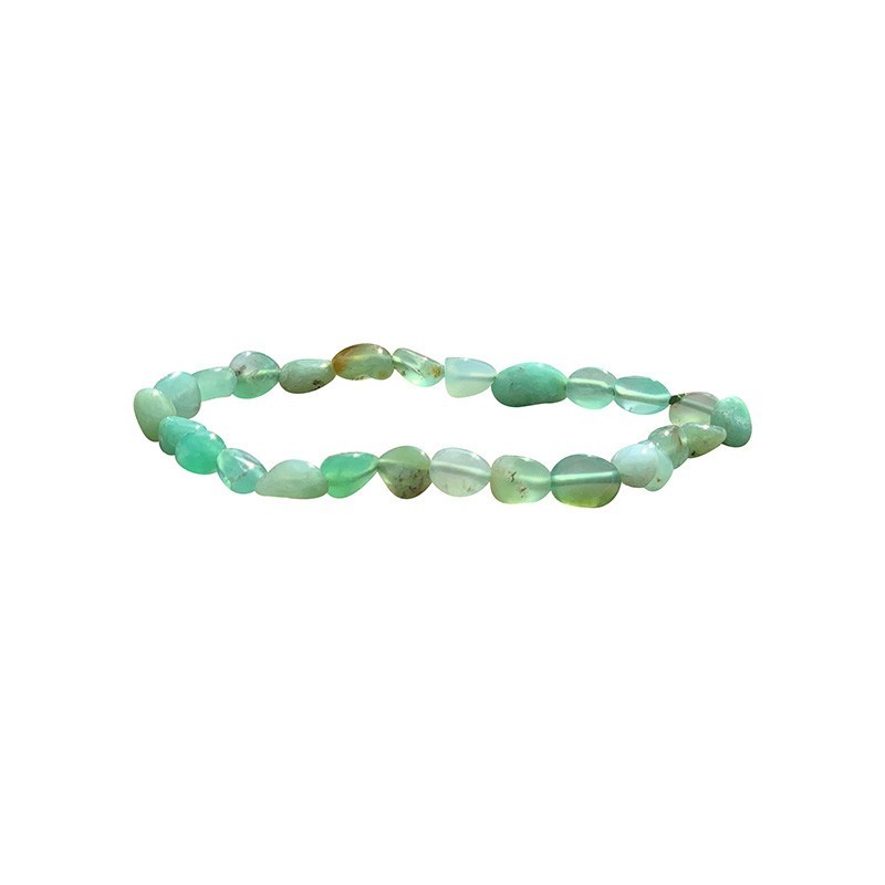 Bracelet chrysoprase grains