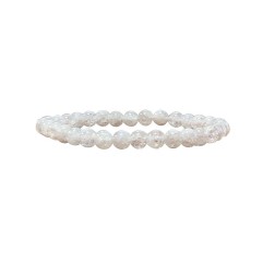 Bracelet cristal de roche craquele 4mm