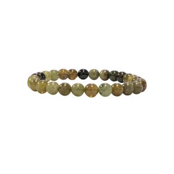 Bracelet grenat vert 6mm