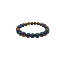 Bracelet hematite titane 6mm