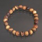 Bracelet homme 10mm 20cm oeil de tigre dépoli