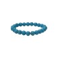 Bracelet howlite teinté turquoise 12mm