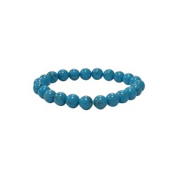 Bracelet howlite teinte turquoise 8mm