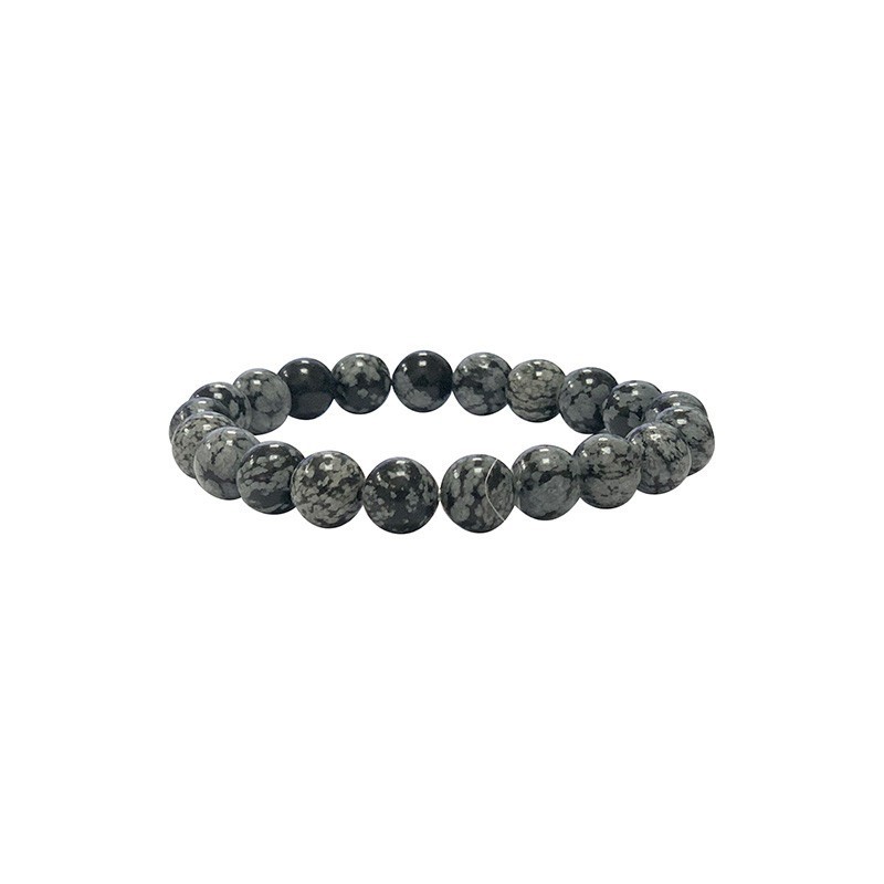 Bracelet obsidienne mouchetée 8mm