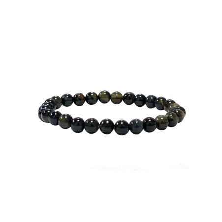 Bracelet oeil de tigre bleu (faucon) 4mm