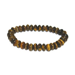 Bracelet oeil de tigre pastilles 6mm