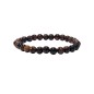 Bracelet oeil de tigre rouge (taureau) 6mm