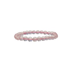 Bracelet quartz rose 6mm