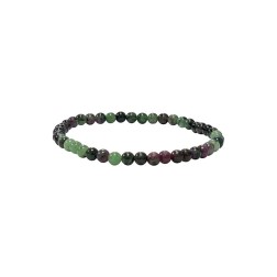 Bracelet rubis zoizite 4mm