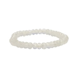 Bracelet selenite pastille 4x6mm bselpa46