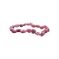 Bracelet tourmaline rose grains