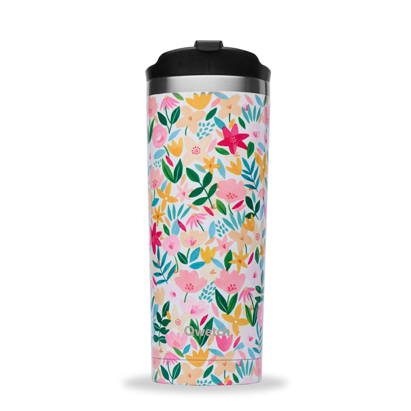 Travel Mug Isotherme Flora Rose 470 ml Travel Mug Isotherme Flora Rose 470 ml