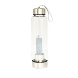 Bouteille verre 500ml cristal de roche